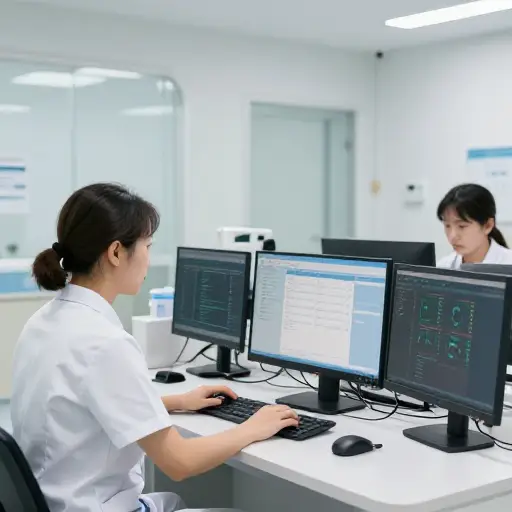 在现代医院里，计算机持续运行。