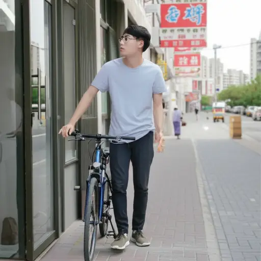 我能借你的自行车去买点东西吗？