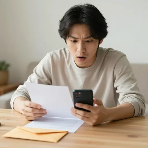 我收到了一张电话账单。