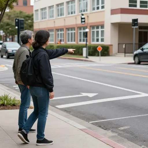 你走的方向是错的，学校在另一边。