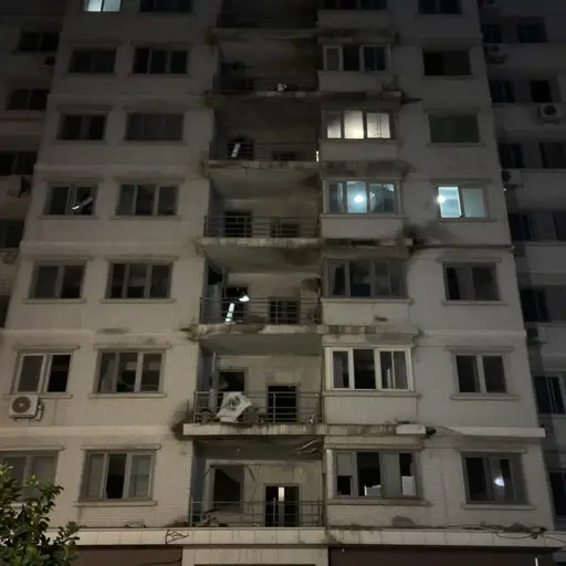 事故使整个建筑产生一阵震动。