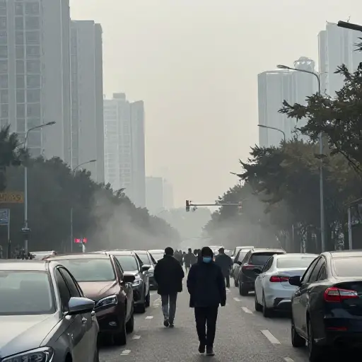呼吸着城市中被污染的空气，加上持续不断的噪音，会让人压力很大。