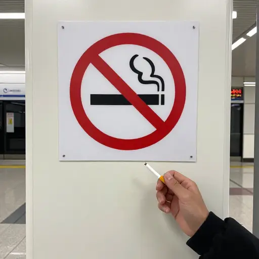 请不要在这里吸烟。