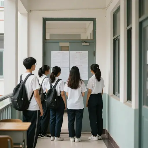 请阅读门上关于学校假期的通知。