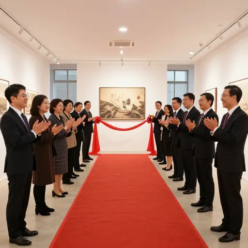 我们被邀请参加了展览的官方开幕式。