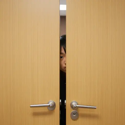 我忍不住从会议室虚掩的门缝里偷看了一眼。