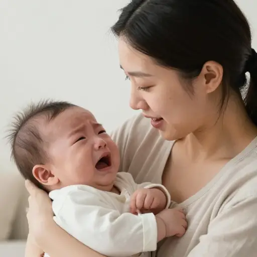 母亲温柔的声音足以让哭泣的婴儿安静下来。