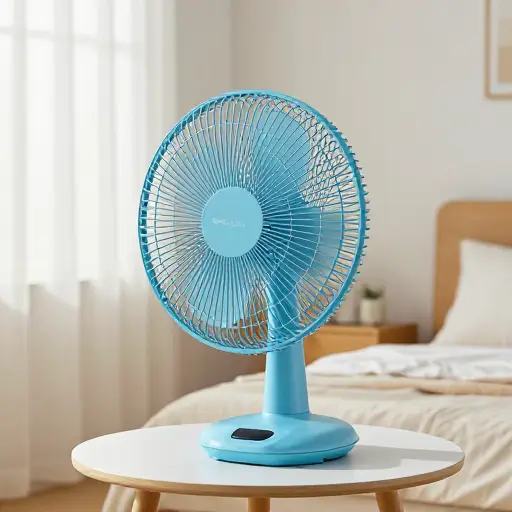 这台电风扇让房间很凉快。