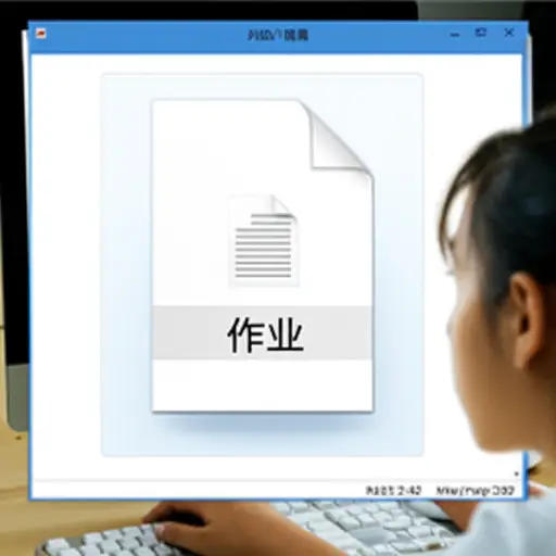 我把我的作业保存在一个电脑文件里。