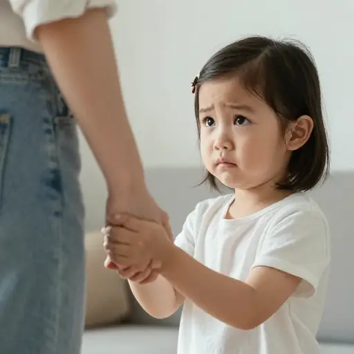 那个小孩抗议说她不想离开她妈妈。
