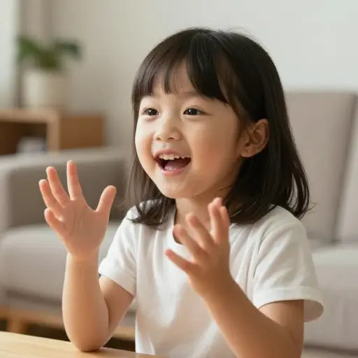 我女儿非常健谈。