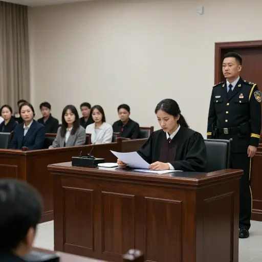 当宣判结果被宣读时，法庭里充满了戏剧性的紧张气氛。