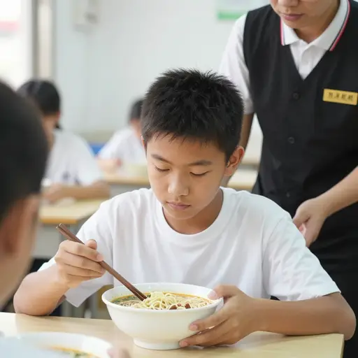 我想要一些面条，麻烦了。