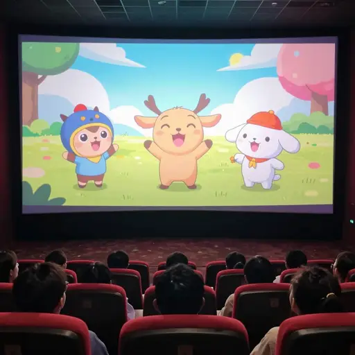 这部新的动画电影取得了巨大的成功。