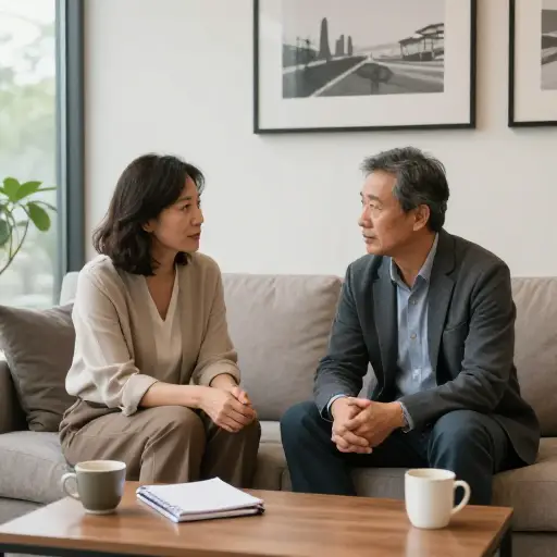 他们在婚姻咨询中讨论了许多与夫妻关系有关的问题。