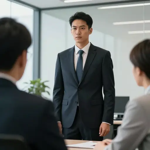 在职业场合，他保持一种疏远的举止。