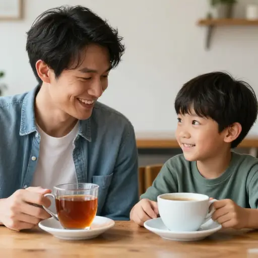 我喜欢茶，而我弟弟喜欢咖啡。