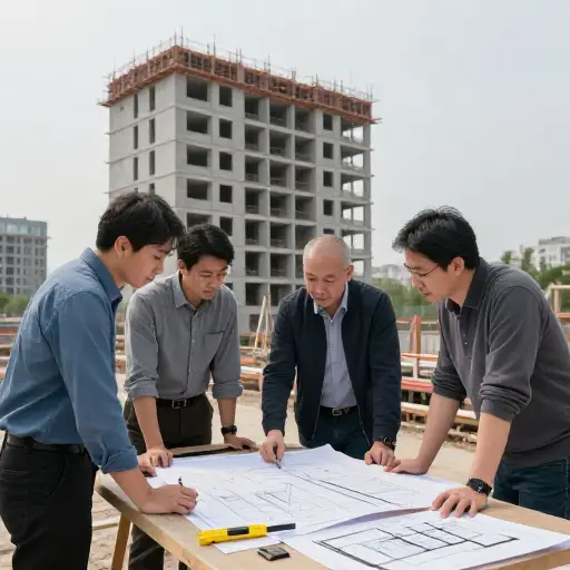一个由建筑师和室内设计师组成的团队正在为我们的新公寓工作。