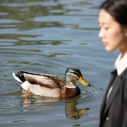 对她来说，苛刻的话语就像水从鸭背上滑落；她不受影响。