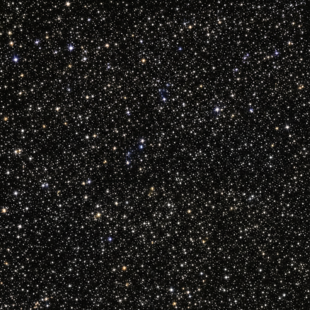 黑暗的宇宙中，星星闪烁着光芒。