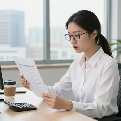 会计读到季度报表上六位数的亏损时，脸色刷地变白了。