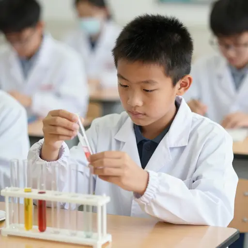 我长大后想成为一名科学家。