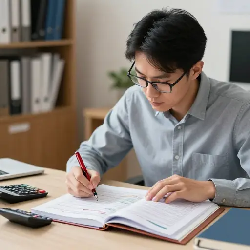 财务报告中的任何细节都未能逃脱他的注意；他彻底审查了所有内容。