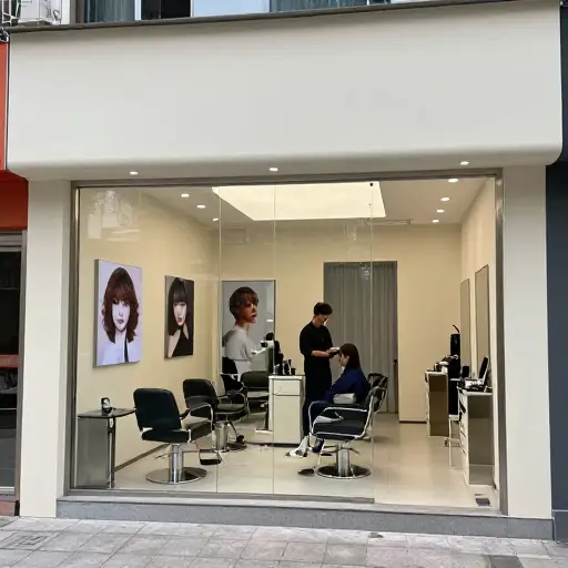 镇上新的美发沙龙提供出色的发型设计服务。