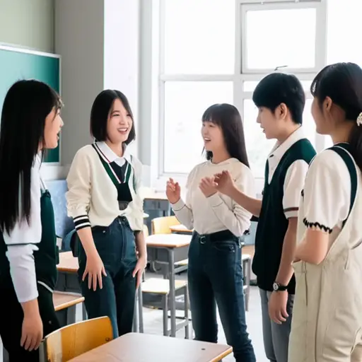 我和同学们经常在课间休息时聊天。