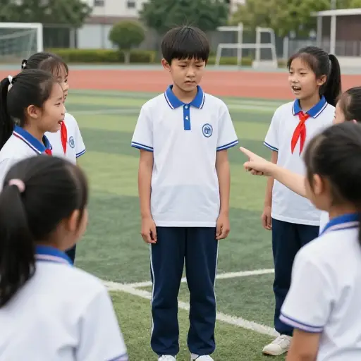 他说其他孩子在辱骂他。