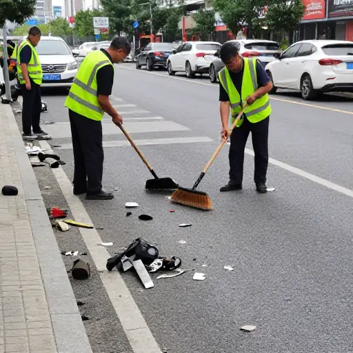 事故后清理道路花了好几个小时。