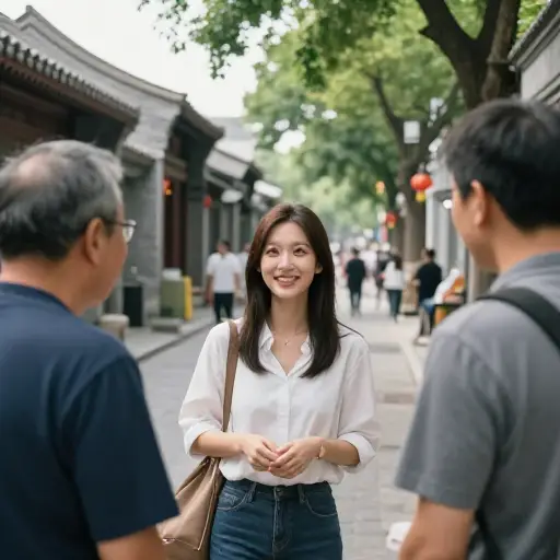 她中文说得很好，她肯定在中国生活过。