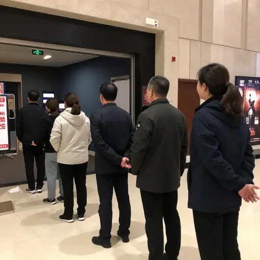 在中年人中，电影院出席率呈明显上升趋势。