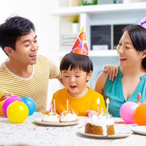 我们每年都会庆祝孩子们的生日。