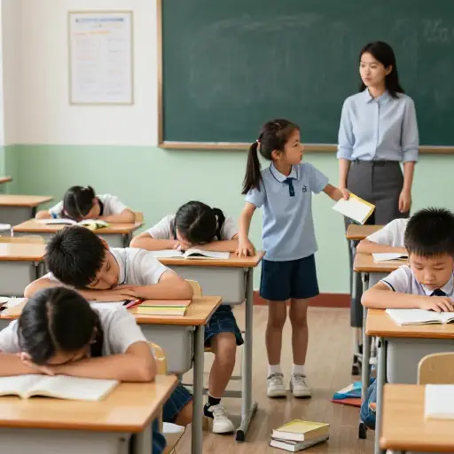 孩子们累的时候经常行为不端。