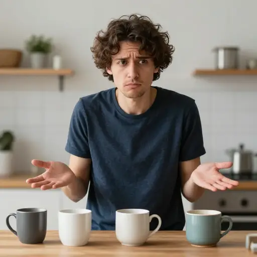 我完全不知道是谁给了我那些杯子。