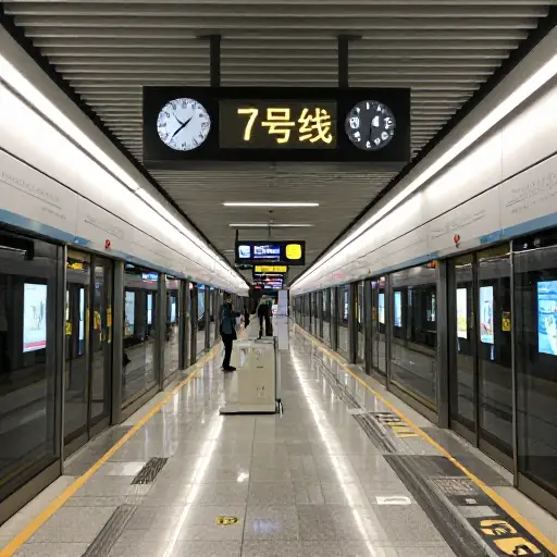 你可以在10分钟内到达七号地铁线上的两个车站。