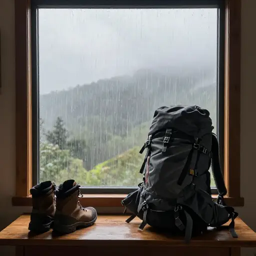 要是那天没下雨的话，我们就去远足了。