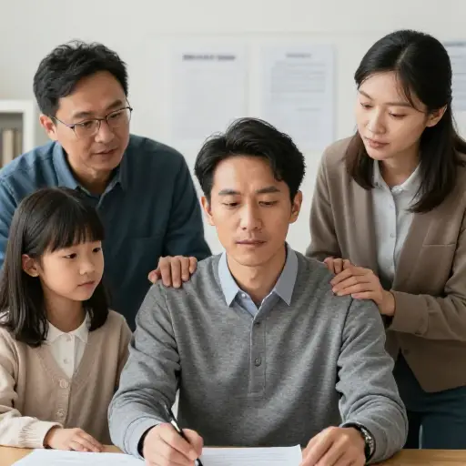 我的家人在我争取赔偿的斗争中支持了我。