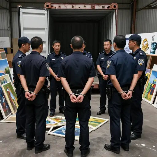 他们试图将无价艺术品走私出国时被抓获。