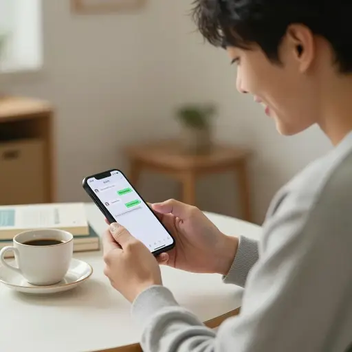 我收到了朋友的一条短信。