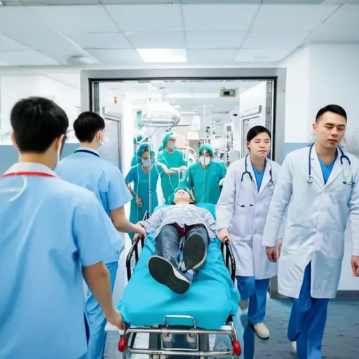 这位病人被送到医院时已经昏迷不醒。