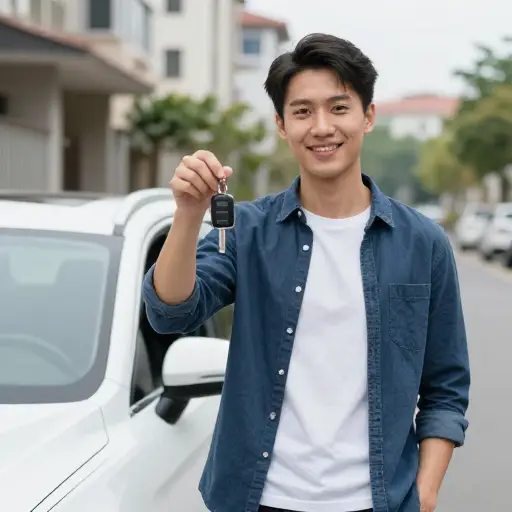既然我有车了，我可以更经常地去看她。