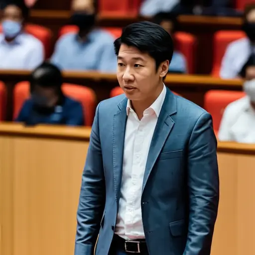 他在演讲中犯了一个小错误，很快纠正了过来。