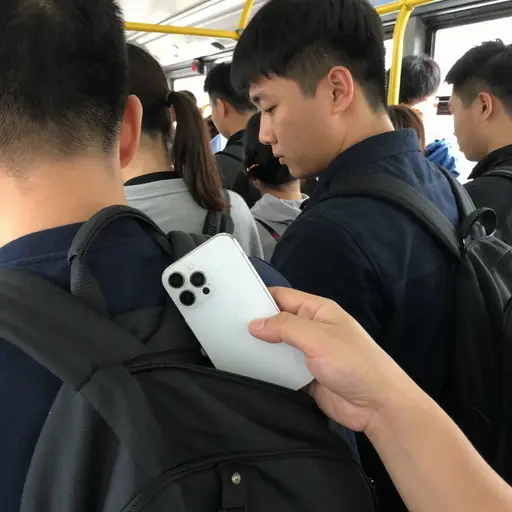 我的手机昨天在公交车上被偷了。
