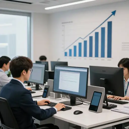 自引入新技术以来，公司利润翻了一番。