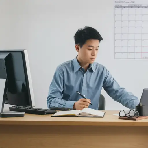 他多年来一直保持着良好的工作习惯。