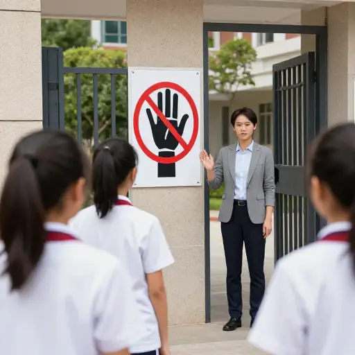 学校禁止任何形式的体罚。