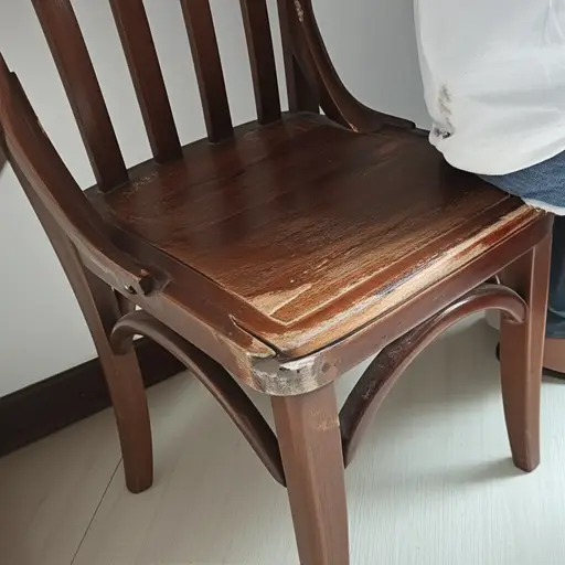 这把旧椅子每次坐上去都会吱吱响。