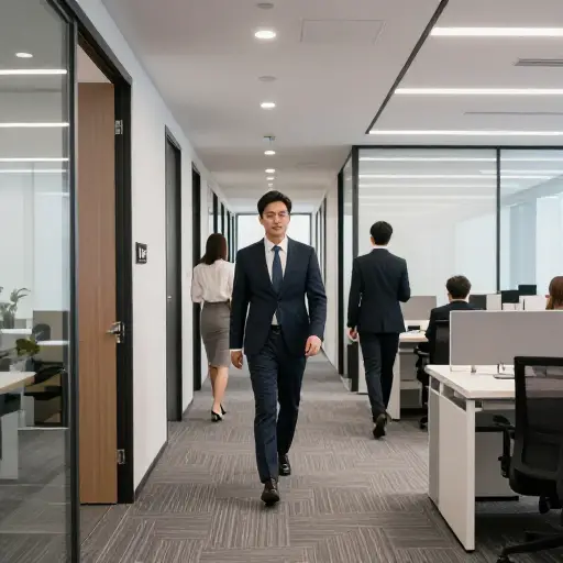 会议结束后，员工们回到了各自部门。